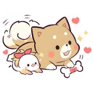 Sticker from Красивый щенок @Nyasticks