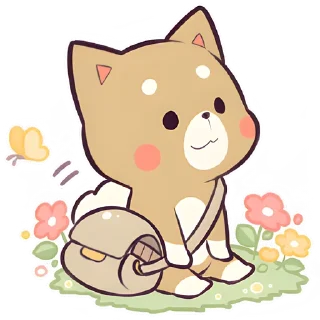 Sticker from Красивый щенок @Nyasticks