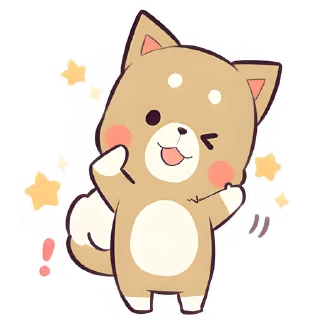 Sticker from Красивый щенок @Nyasticks