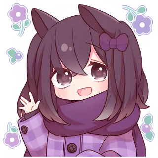 Sticker from Снежные зайчики @Nyasticks