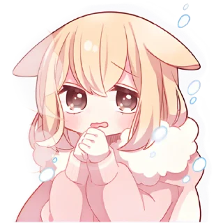Sticker from Снежные зайчики @Nyasticks