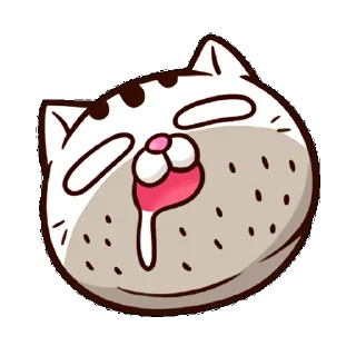 😓 emoji Ami Fat Cat 2 Telegram sticker 15 of 120