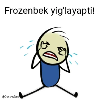 😭 emoji Frozenbek @Qonshubot Telegram sticker 14 of 31