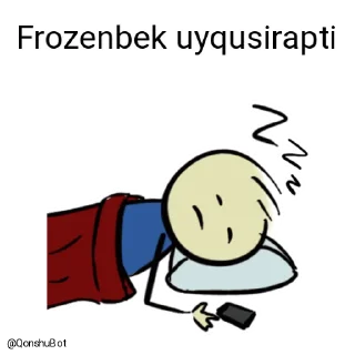 😴 emoji Frozenbek @Qonshubot Telegram sticker 17 of 31