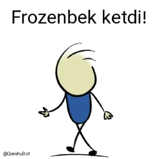 ✋️ emoji Frozenbek @Qonshubot Telegram sticker 2 of 31