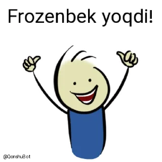 👍 emoji Frozenbek @Qonshubot Telegram sticker 20 of 31