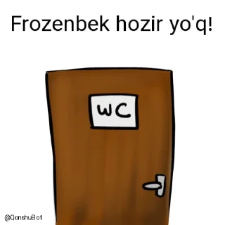 🚽 emoji Frozenbek @Qonshubot Telegram sticker 22 of 31