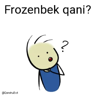 🤔 emoji Frozenbek @Qonshubot Telegram sticker 5 of 31