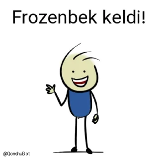 ✋️ emoji Frozenbek @Qonshubot Telegram sticker 1 of 31