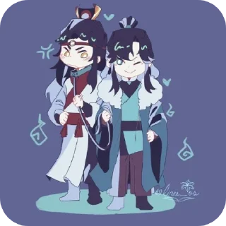 🖼 emoji Лан Цяньцю "@LightBlackT_T Telegram sticker 15 of 120