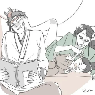 💪 emoji Лан Цяньцю "@LightBlackT_T Telegram sticker 17 of 120