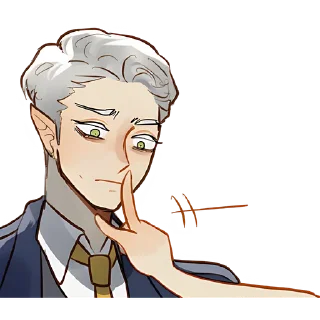 🫵 emoji Эльф в костюме @Nyasticks Telegram sticker 14 of 33