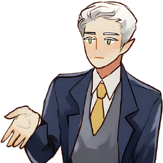 😐 emoji Эльф в костюме @Nyasticks Telegram sticker 9 of 33