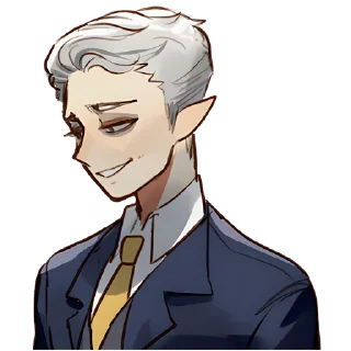 😁 emoji Эльф в костюме @Nyasticks Telegram sticker 1 of 33