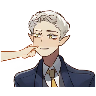 😅 emoji Эльф в костюме @Nyasticks Telegram sticker 18 of 33