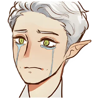 😭 emoji Эльф в костюме @Nyasticks Telegram sticker 21 of 33