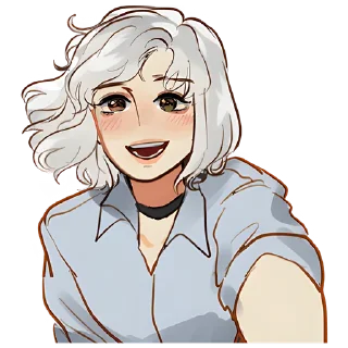 😍 emoji Эльф в костюме @Nyasticks Telegram sticker 6 of 33