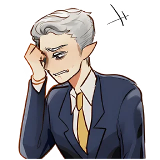 🤦‍♂ emoji Эльф в костюме @Nyasticks Telegram sticker 12 of 33