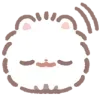 😌 emoji ૮꒰ ｡っ -｡꒱ఎ   ⃝@mewsticks ⊹  ◜ ♡  𝅭 Telegram sticker 2 of 40