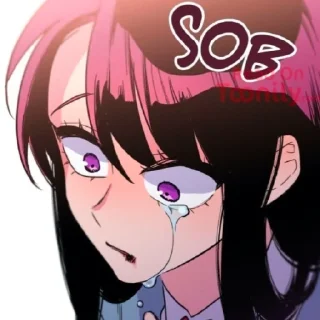 😢 emoji 🖤Secret alliance 🖤 Telegram sticker 19 of 113