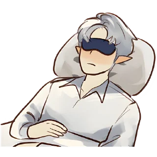 😴 emoji Эльф в костюме 2 @Nyasticks Telegram sticker 22 of 33