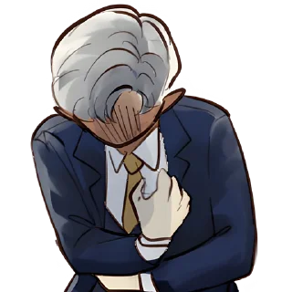 😔 emoji Эльф в костюме 2 @Nyasticks Telegram sticker 7 of 33