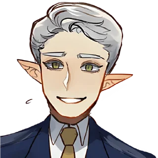 😁 emoji Эльф в костюме 2 @Nyasticks Telegram sticker 15 of 33