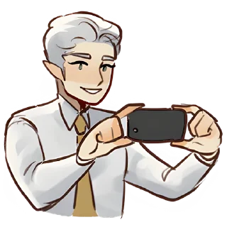 😁 emoji Эльф в костюме 2 @Nyasticks Telegram sticker 21 of 33