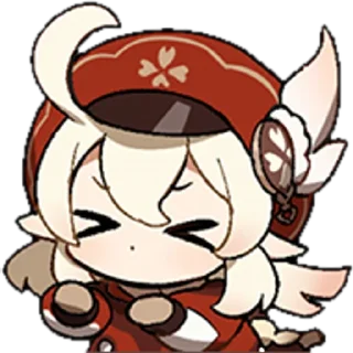 😆 emoji Klee × Рыцарь Искорка Telegram sticker 24 of 43