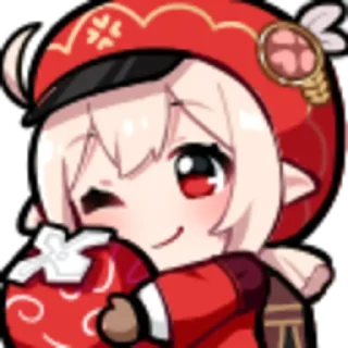 😉 emoji Klee × Рыцарь Искорка Telegram sticker 8 of 43
