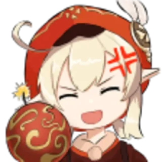 💢 emoji Klee × Рыцарь Искорка Telegram sticker 10 of 43