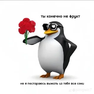 Sticker from подкаты от пингвина