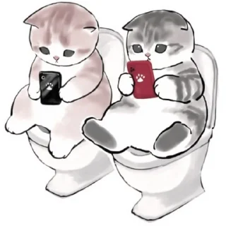 🚽 emoji Котеки Telegram sticker 17 of 39