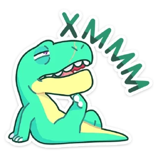 🤔 emoji Тиранозавр Дино :: @TgSticker Telegram sticker 6 of 48