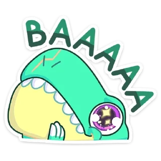 😡 emoji Тиранозавр Дино :: @TgSticker Telegram sticker 15 of 48