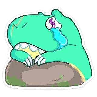 😭 emoji Тиранозавр Дино :: @TgSticker Telegram sticker 16 of 48