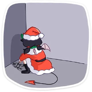 😔 emoji Новогодняя Ивэлтин @Nyasticks Telegram sticker 7 of 49