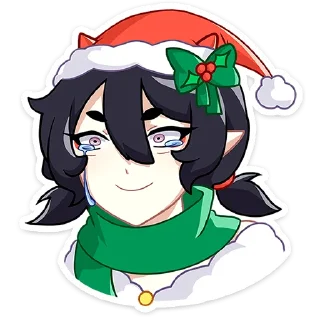 😊 emoji Новогодняя Ивэлтин @Nyasticks Telegram sticker 3 of 49