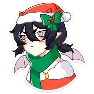 😡 emoji Новогодняя Ивэлтин @Nyasticks Telegram sticker 19 of 49