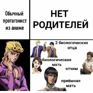 👨‍👨‍👦 emoji JoJo головного мозга Telegram sticker 19 of 19