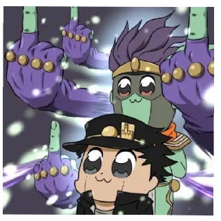 🖕 emoji JoJo головного мозга Telegram sticker 14 of 19