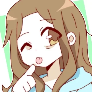 😊 emoji Мори гяру 😜 Telegram sticker 7 of 76