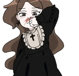 😏 emoji Мори гяру 😜 Telegram sticker 22 of 76