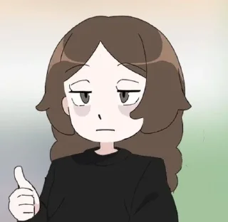 👍 emoji Мори гяру 😜 Telegram sticker 13 of 76