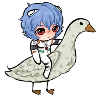 🦆 emoji Evangelion [by roritozokaru] Telegram sticker 14 of 20