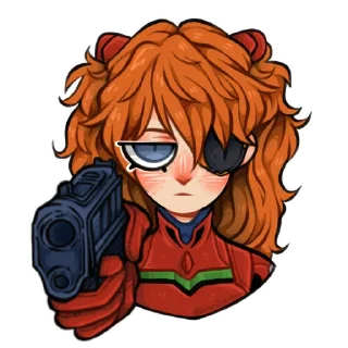 🔫 emoji Evangelion [by roritozokaru] Telegram sticker 10 of 20