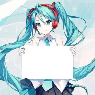 Sticker from Alphabet Miku (RUS&ENG)