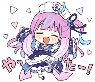 ⭐ emoji Minato Aqua Telegram sticker 7 of 24