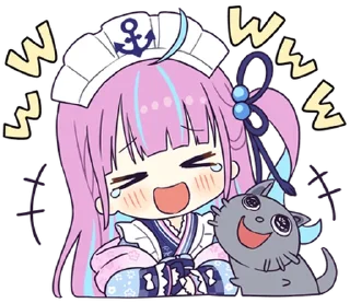 ⭐ emoji Minato Aqua Telegram sticker 21 of 24