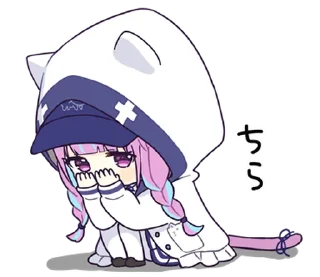 ⭐ emoji Minato Aqua Telegram sticker 17 of 24